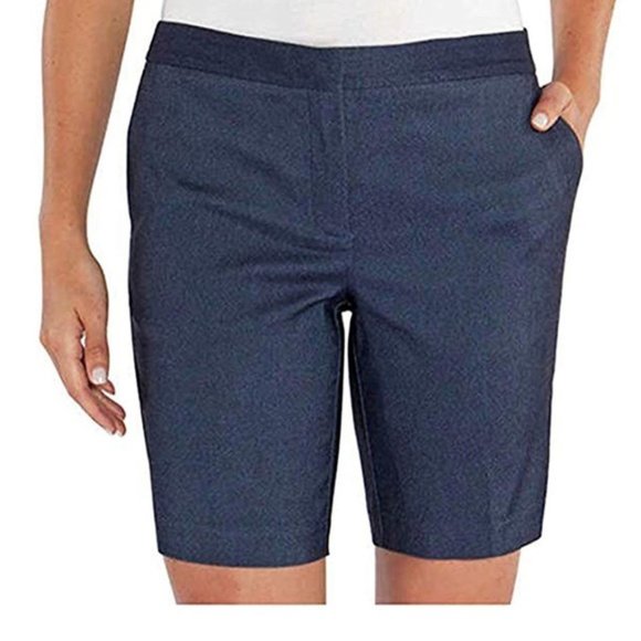MARIO SERRANI Italy Dark Blue Bermuda Shorts Sz 8 - Picture 3 of 16